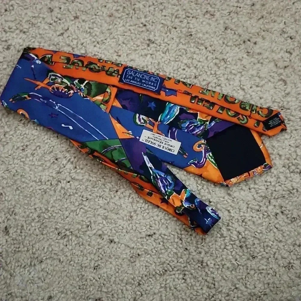 Balancine Inc Cirque Du Soleil‎ World Premiere 1987 Men's Silk Tie
